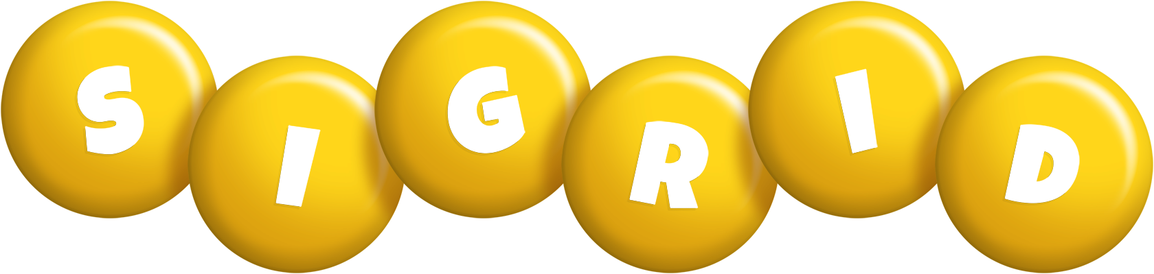 Sigrid candy-yellow logo