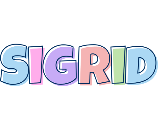 Sigrid pastel logo