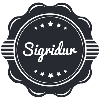 Sigridur badge logo