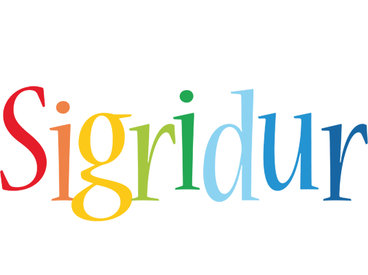 Sigridur birthday logo