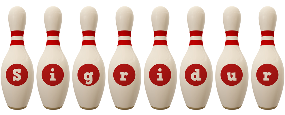 Sigridur bowling-pin logo