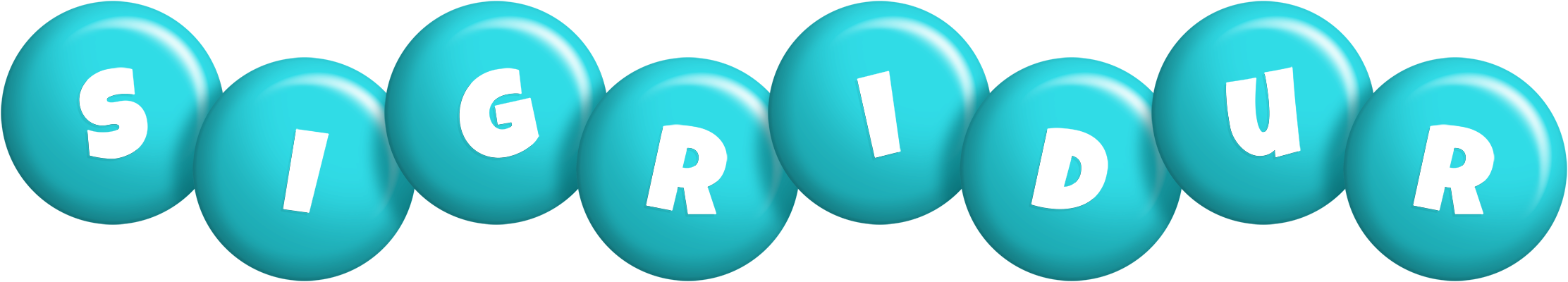 Sigridur candy-azur logo