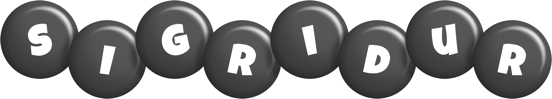 Sigridur candy-black logo