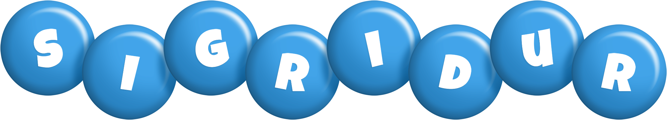 Sigridur candy-blue logo