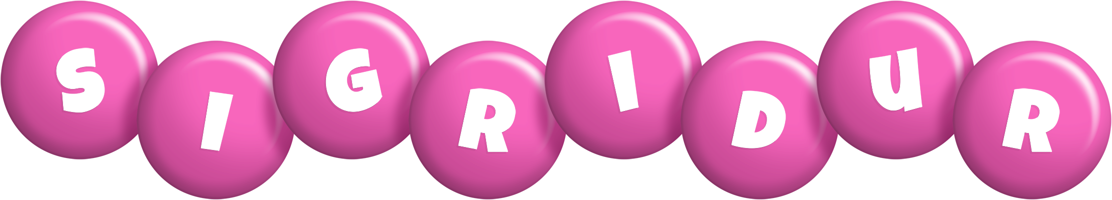 Sigridur candy-pink logo