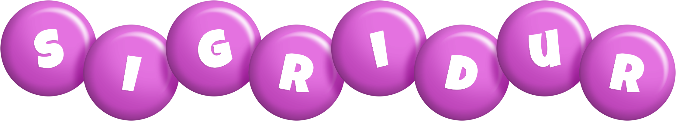 Sigridur candy-purple logo