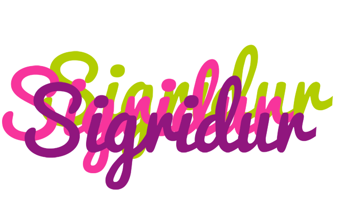 Sigridur flowers logo