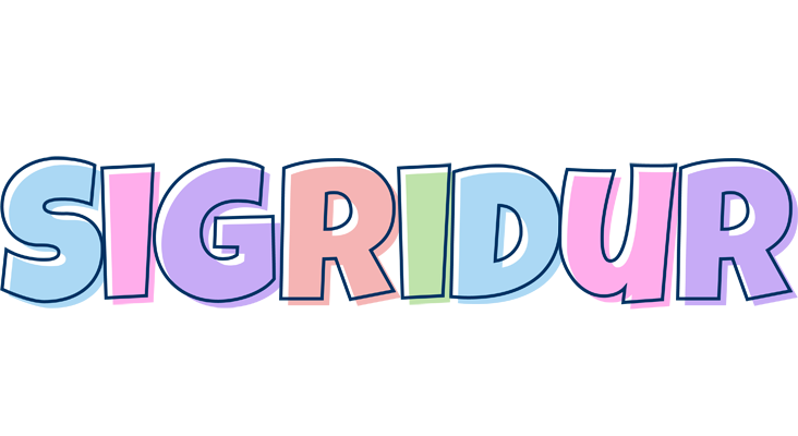 Sigridur pastel logo