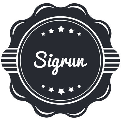Sigrun badge logo