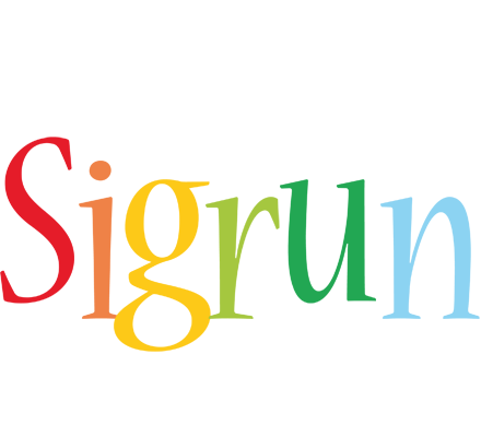 Sigrun birthday logo
