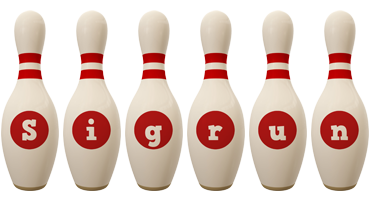 Sigrun bowling-pin logo