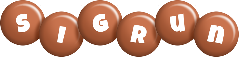 Sigrun candy-brown logo