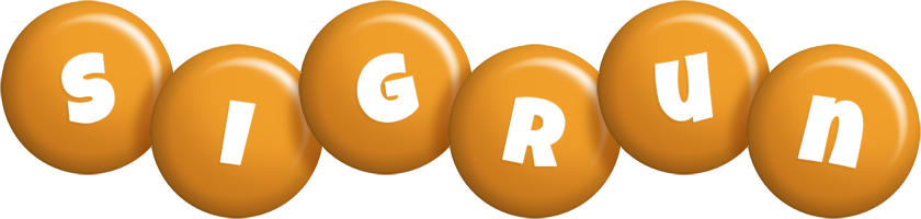 Sigrun candy-orange logo