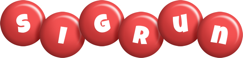Sigrun candy-red logo