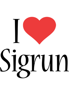 Sigrun i-love logo