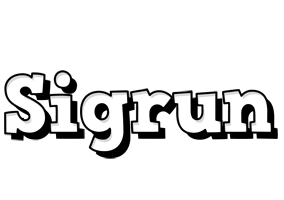 Sigrun snowing logo