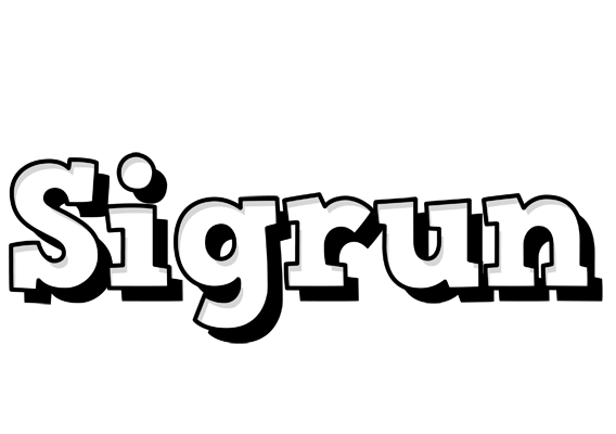 Sigrun snowing logo