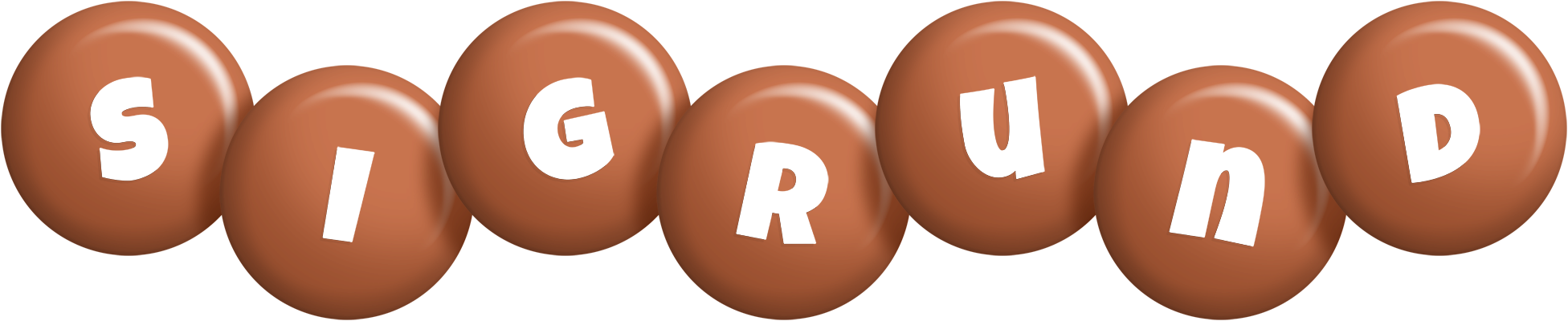 Sigrund candy-brown logo