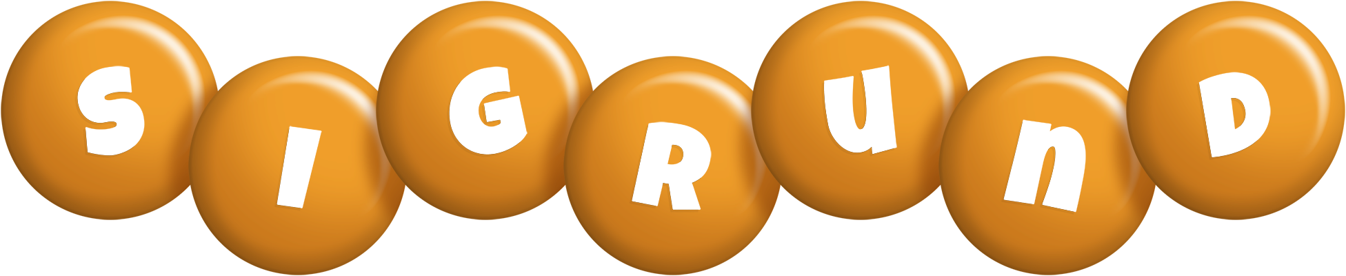 Sigrund candy-orange logo