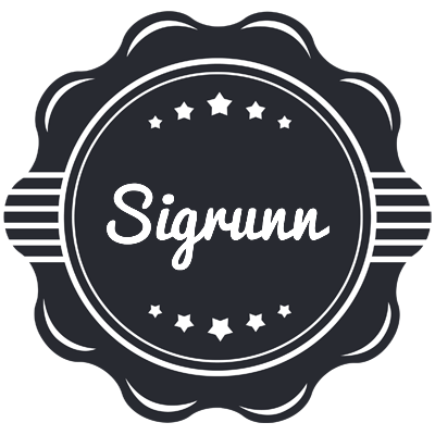 Sigrunn badge logo