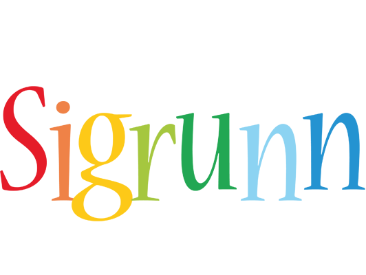 Sigrunn birthday logo
