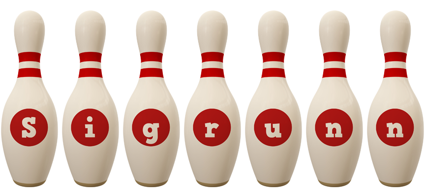 Sigrunn bowling-pin logo