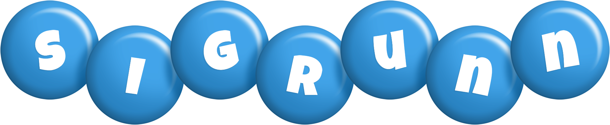Sigrunn candy-blue logo