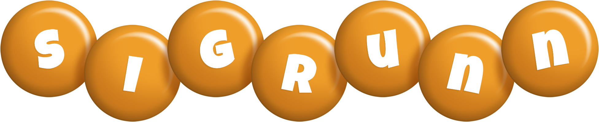 Sigrunn candy-orange logo