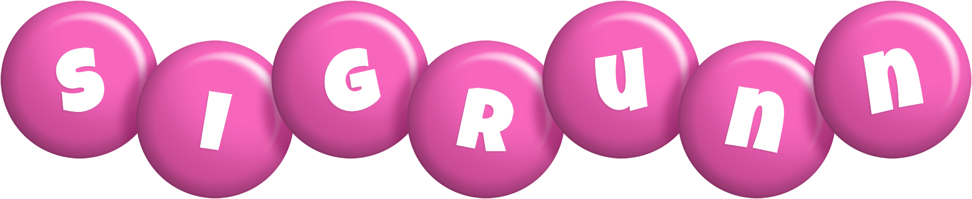 Sigrunn candy-pink logo