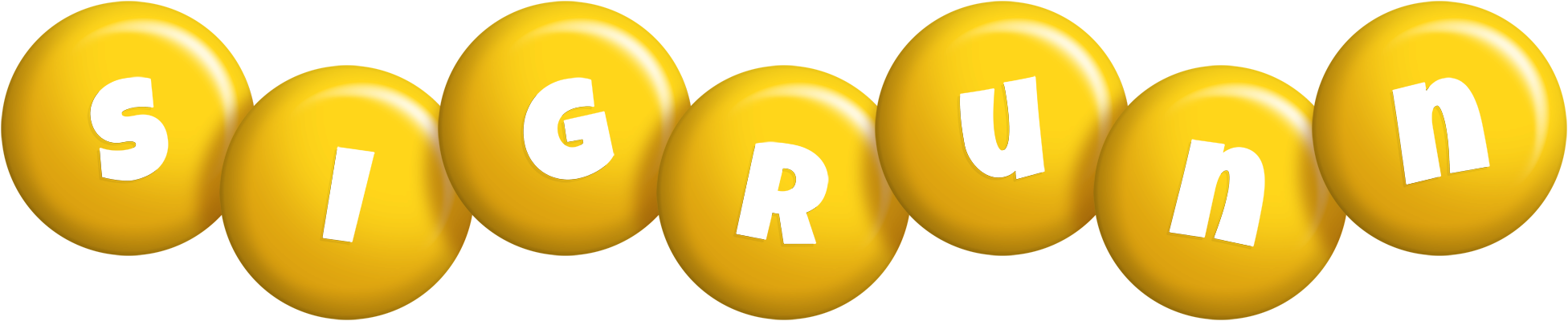 Sigrunn candy-yellow logo