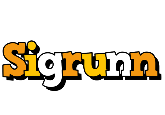 Sigrunn cartoon logo