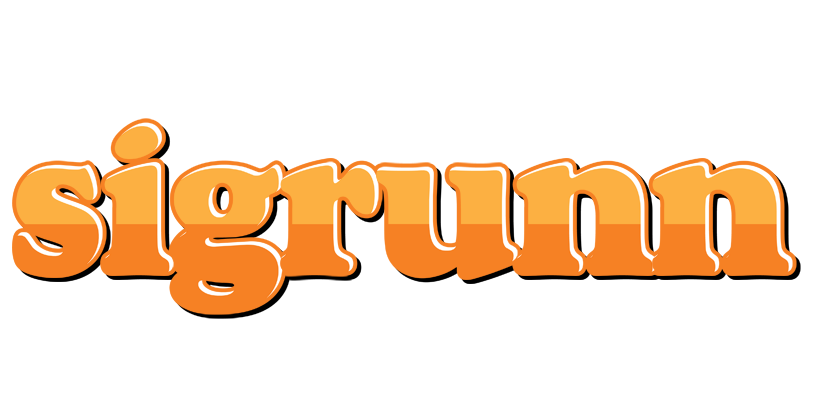 Sigrunn orange logo