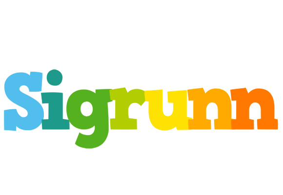 Sigrunn rainbows logo