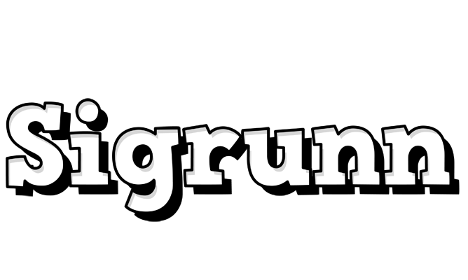 Sigrunn snowing logo