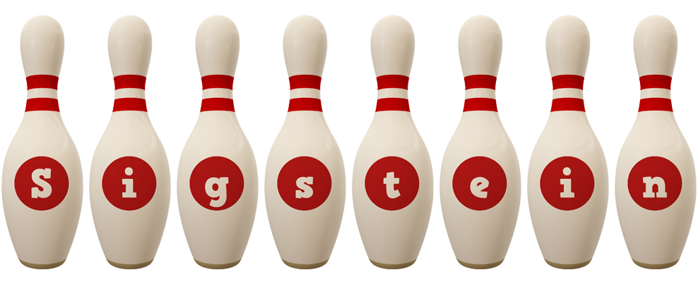 Sigstein bowling-pin logo