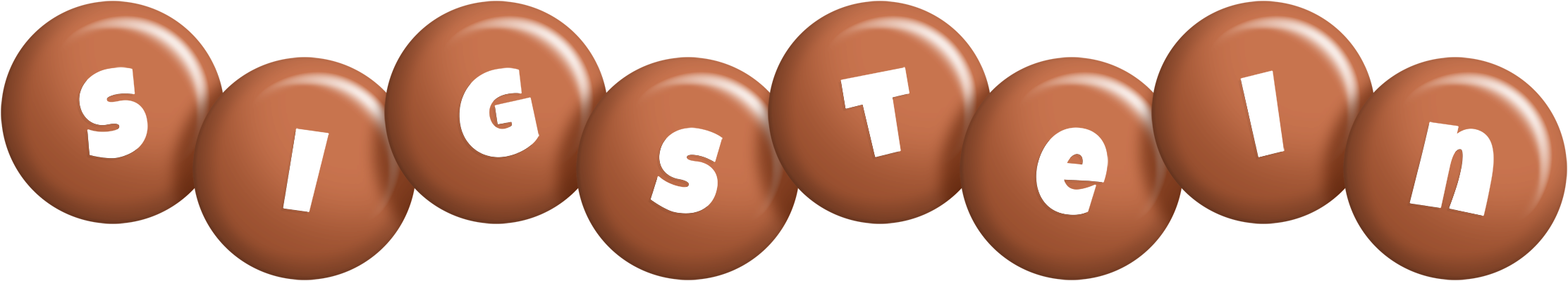 Sigstein candy-brown logo