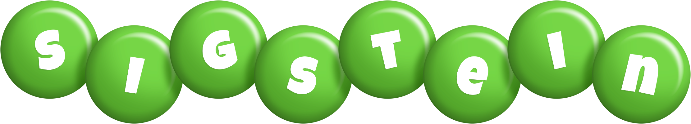 Sigstein candy-green logo