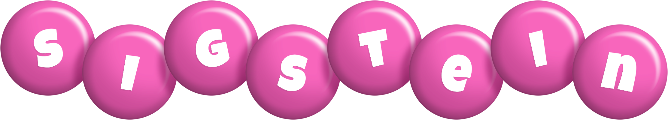 Sigstein candy-pink logo