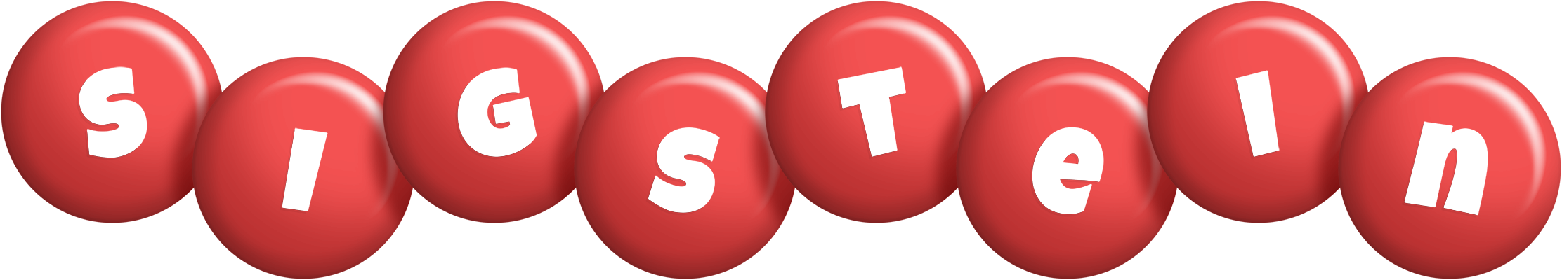 Sigstein candy-red logo