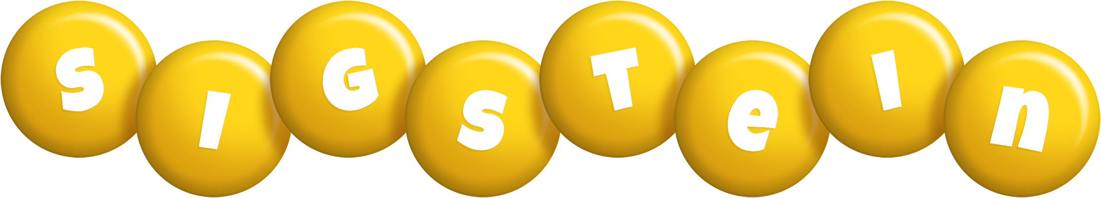 Sigstein candy-yellow logo
