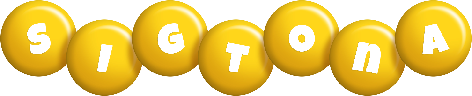 Sigtona candy-yellow logo
