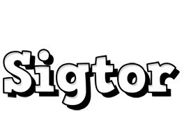 Sigtor snowing logo