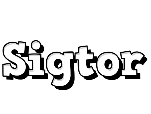 Sigtor snowing logo