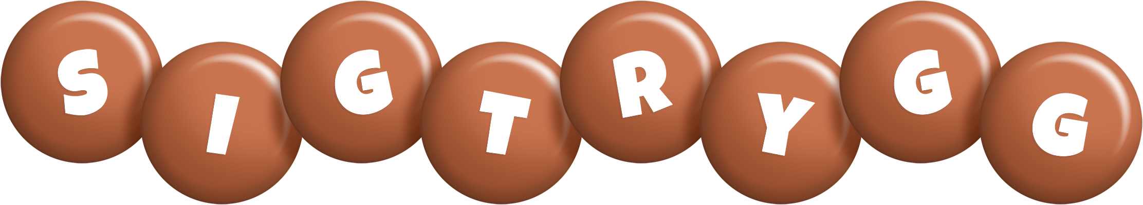 Sigtrygg candy-brown logo