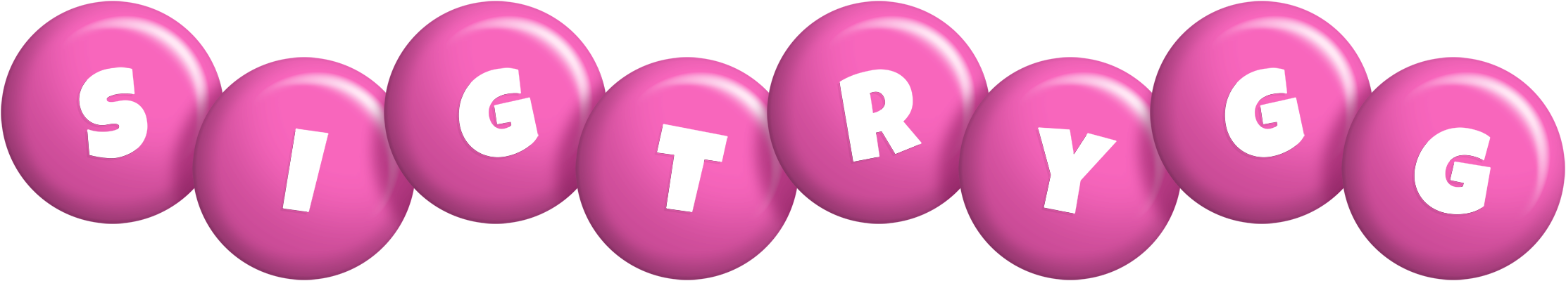 Sigtrygg candy-pink logo
