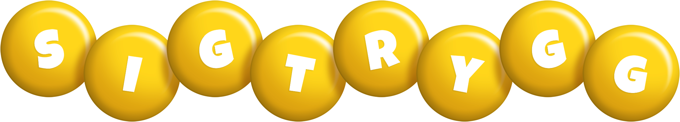 Sigtrygg candy-yellow logo
