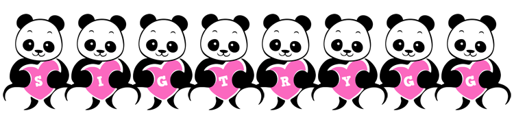 Sigtrygg love-panda logo