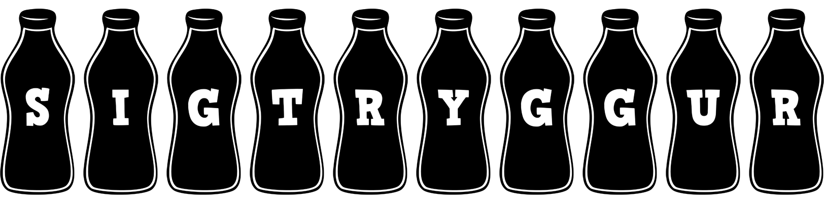 Sigtryggur bottle logo