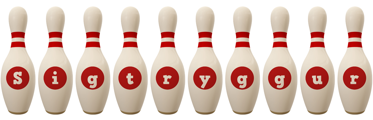 Sigtryggur bowling-pin logo