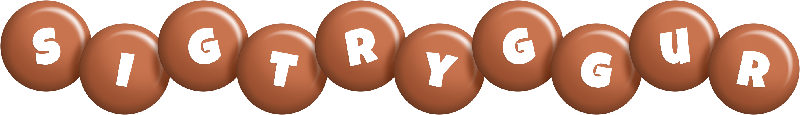Sigtryggur candy-brown logo